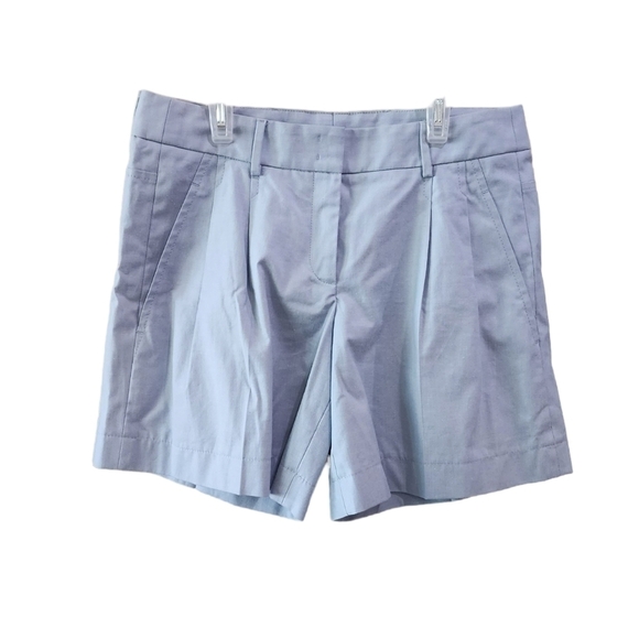 AKRIS PUNTO High Rise Blue Shorts